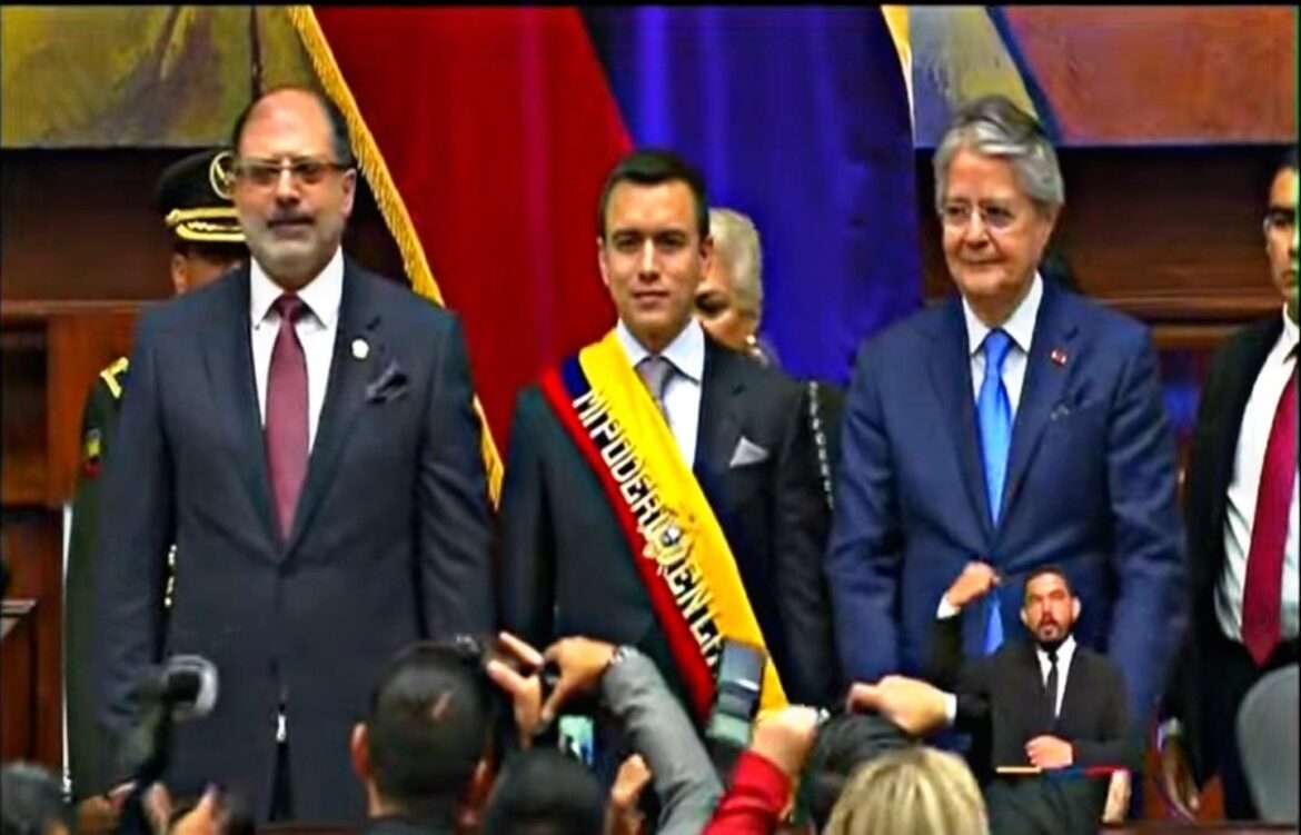 Daniel Noboa se posesionó como Presidente del Ecuador