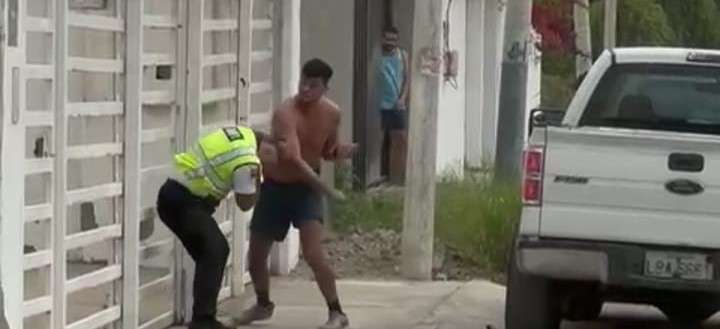 Tres detenidos por pelea con vigilantes de tránsito en La Libertad.