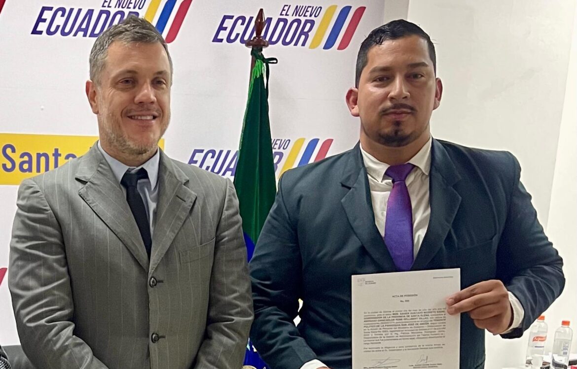 Giancarlos Gellibert Villao es el nuevo Teniente Político de San José de Ancón