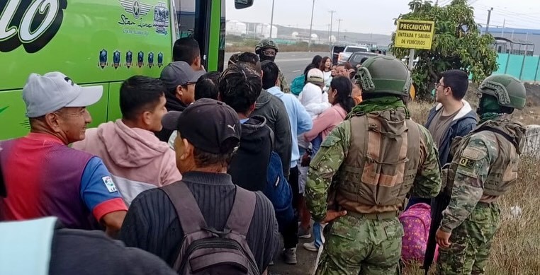 Operativos de seguridad en la vía San Pablo – Monteverde.
