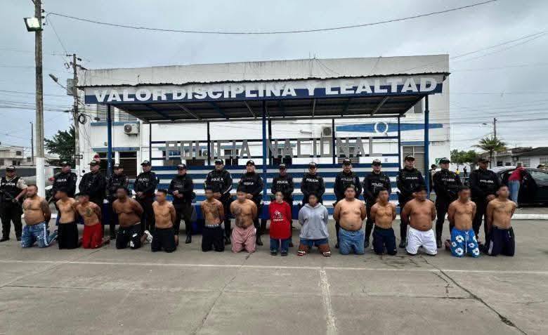 Operativo policial desarticula célula de “Los Tiguerones” en Daule y Playas