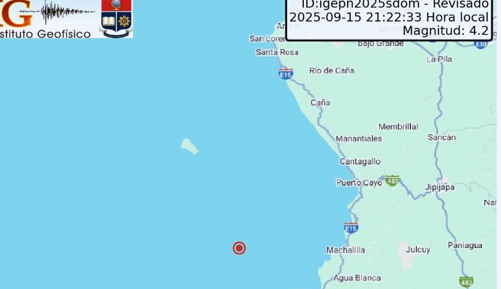 Serie de sismos frente a las costas de Puerto López alarmaron a la ciudadanía