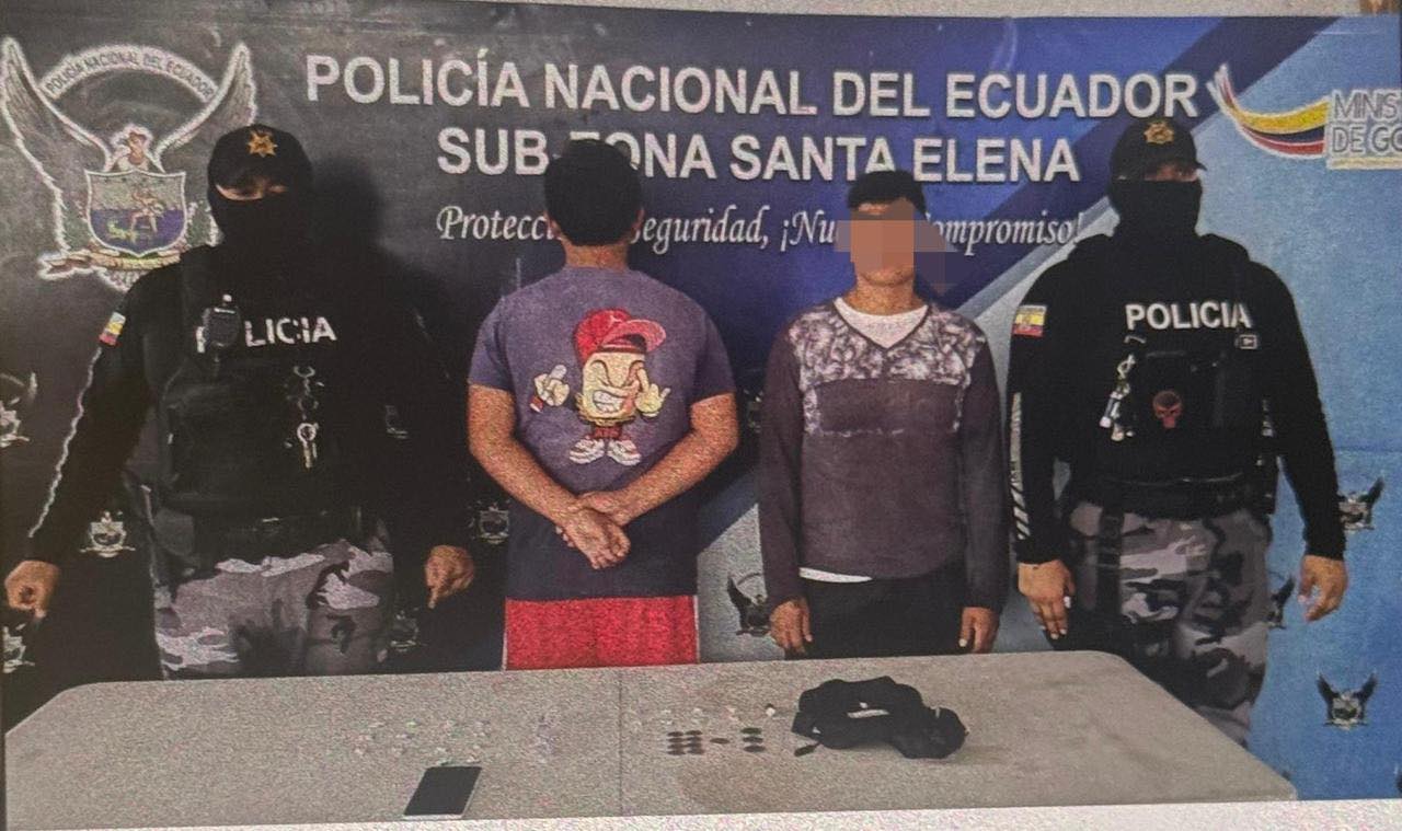 Dos presuntos extorsionadores fueron capturados en operativo policial en La Libertad