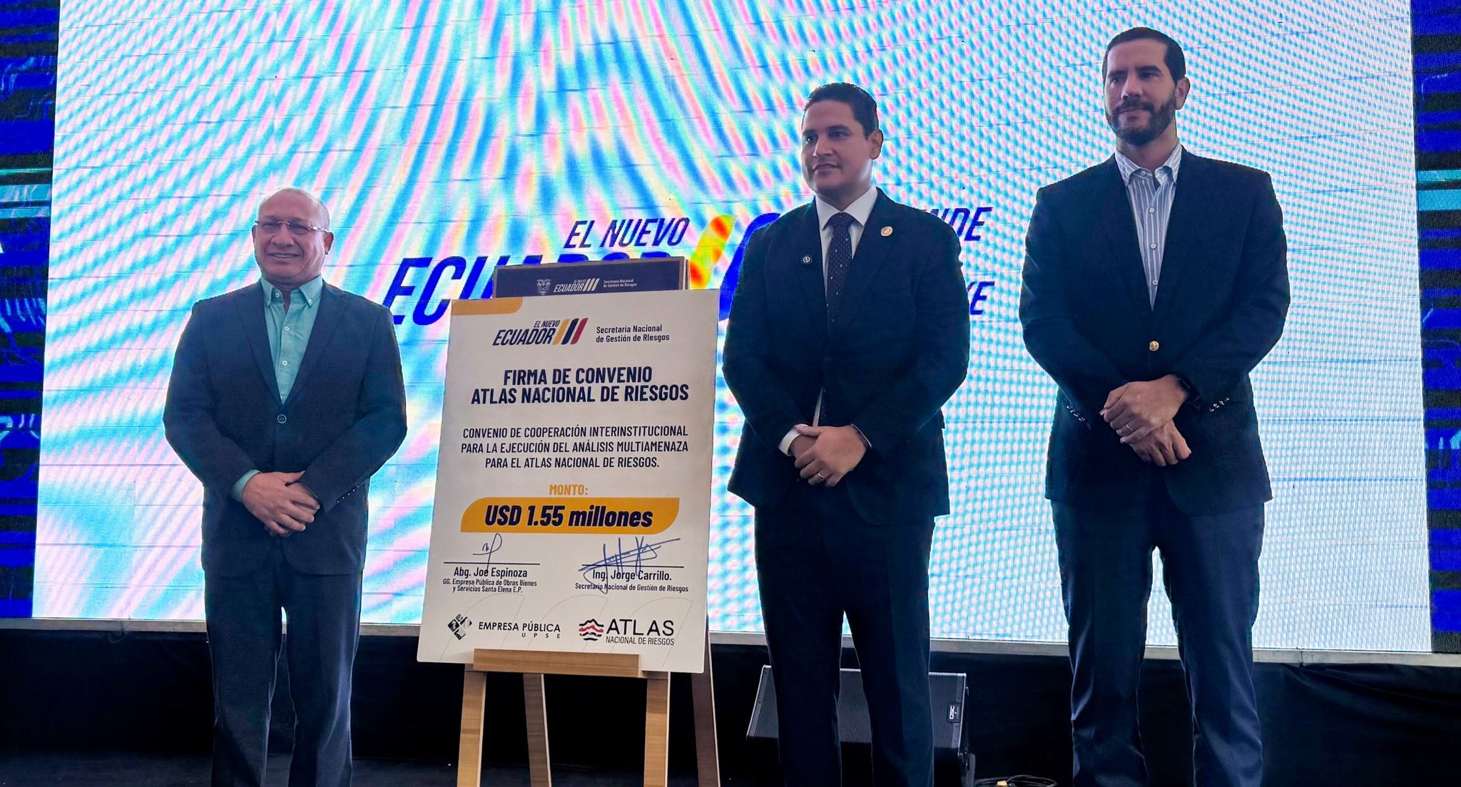 UPSE y Secretaría de Riesgos impulsan el Atlas Nacional de Riesgos del Ecuador