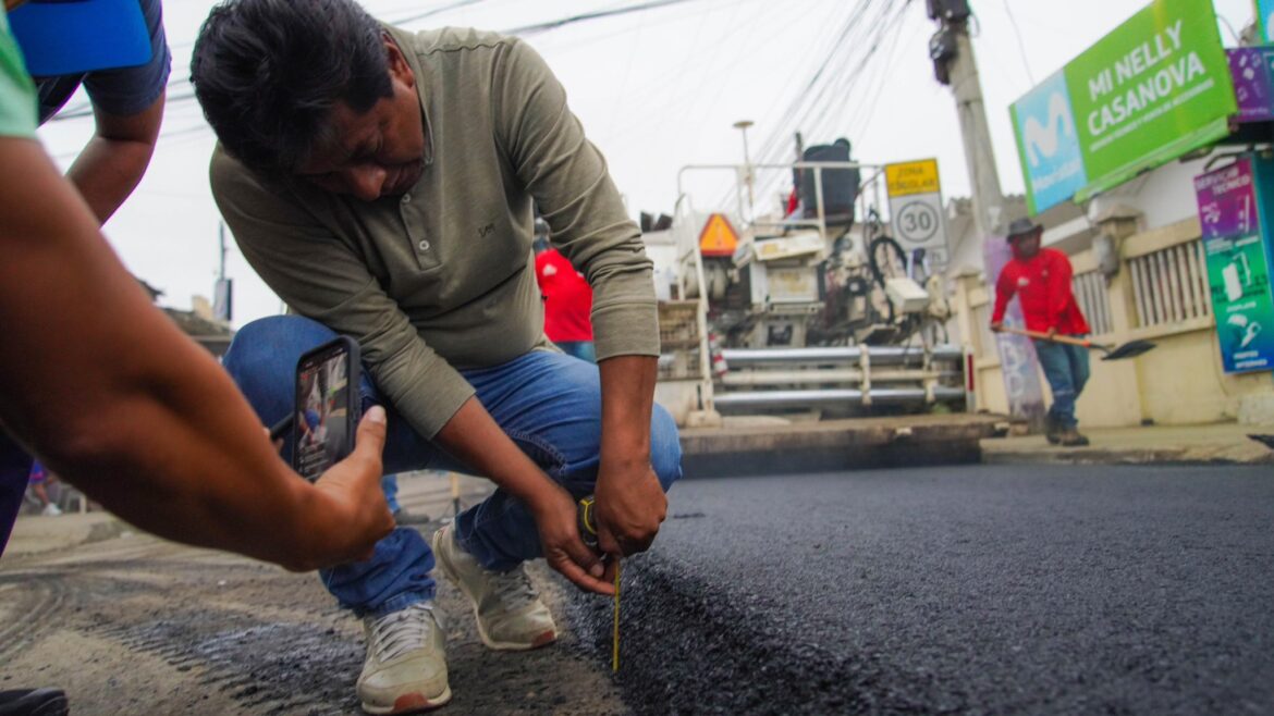 Palmar contará con una vía más resistente y segura de tres pulgadas de espesor.