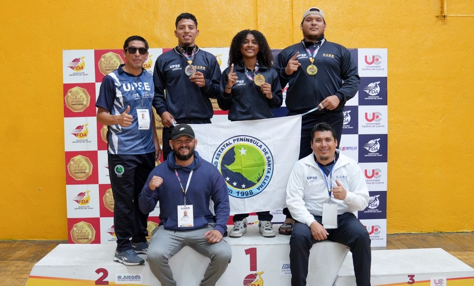 UPSE celebra el triunfo de sus judocas en competencia nacional