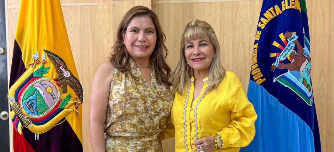 Prefectura de Santa Elena fortalece alianzas con la visita de la vicealcaldesa de Machala