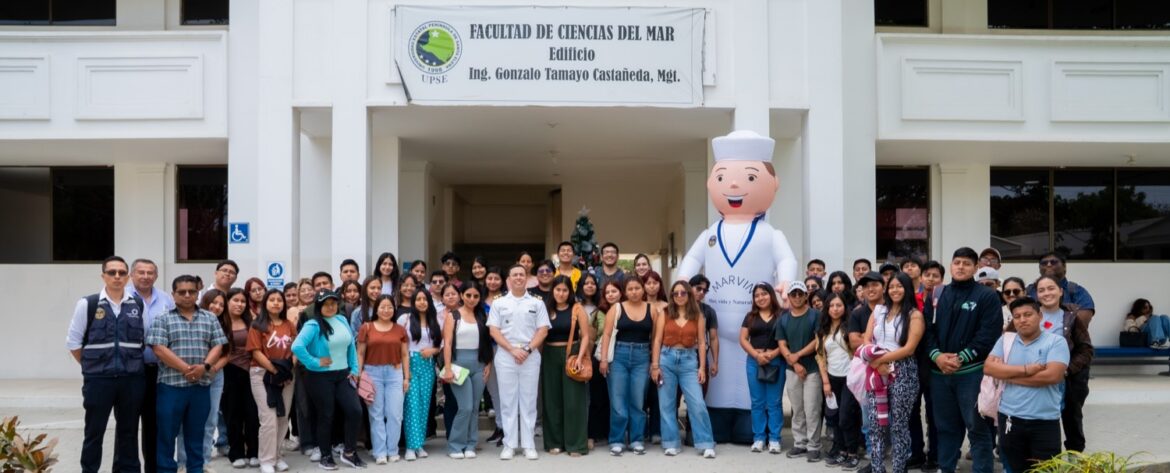 Estudiantes de Biología de UPSE profundizan en los intereses marítimos y visión oceanopolítica del Ecuador