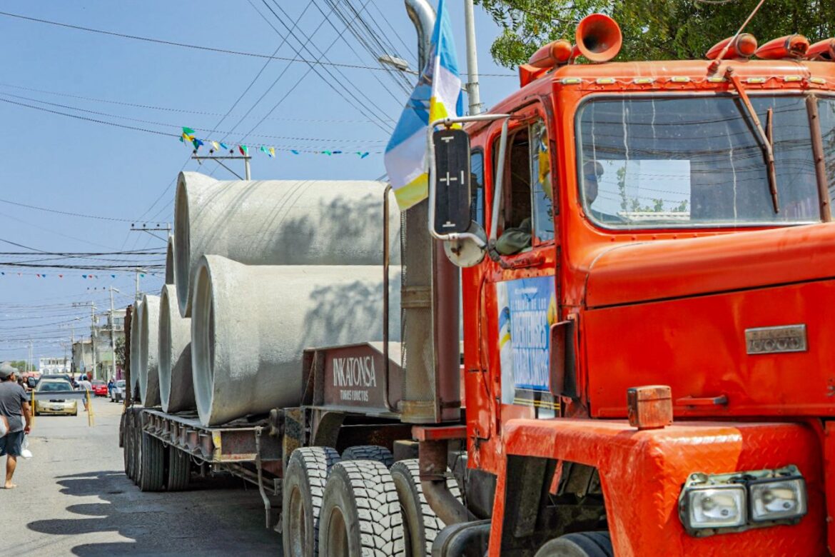 Alcaldía de La Libertad inició el alcantarillado pluvial en el barrio Virgen del Carmen