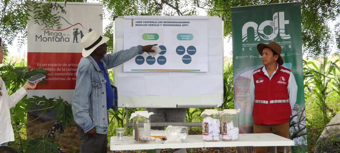 Experiencias de manejo sostenible de la tierra se destacaron en visita de campo en San Marcos