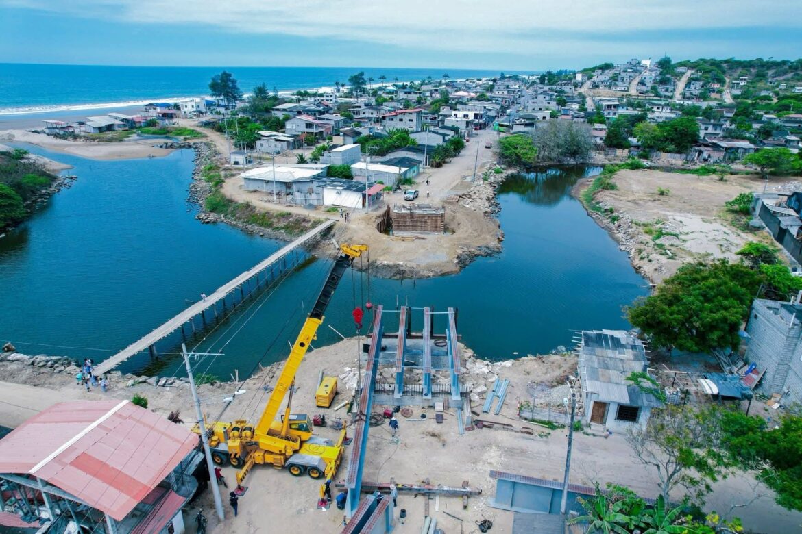 Nuevo puente de concreto unirá a Cadeate y San Antonio mejorará la conectividad en Manglaralto