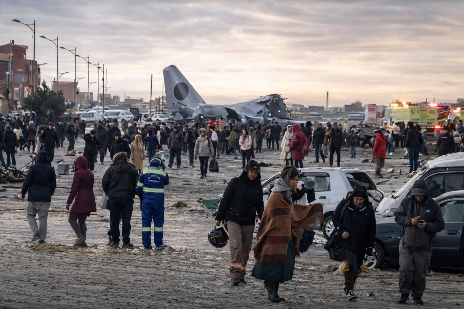 Avión militar Hércules C-130 se estrella en plena avenida de El Alto en Bolivia