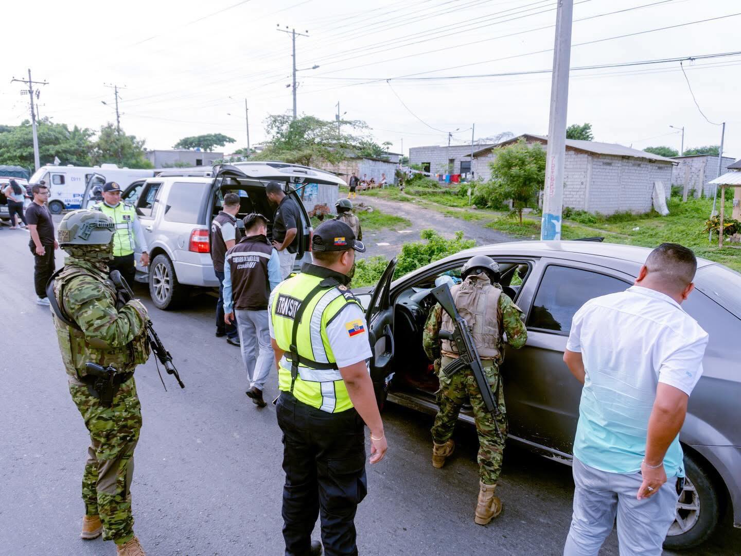 Checkpoint en San Rafael para la seguridad de Santa Elena