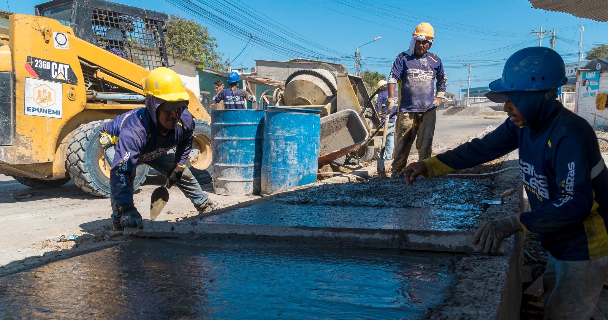 Prefectura de Santa Elena impulsa mejora urbana con nuevas obras en Anconcito