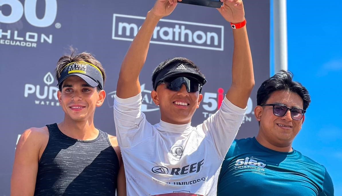UPSE brilló en el Ironman 5i50 de Salinas y conquista dos medallas de bronce