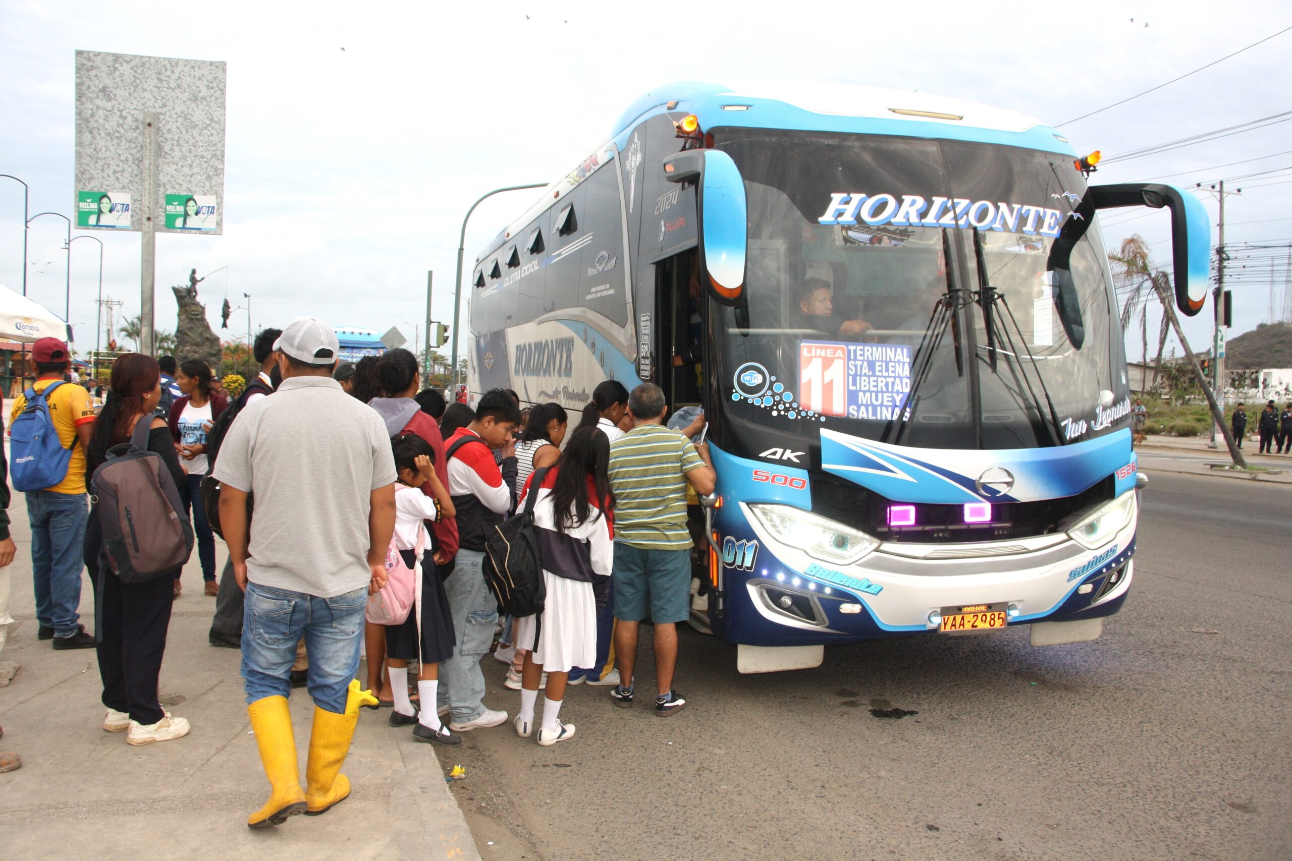 Pasaje entre Santa Elena y Salinas subirá a $0,70 desde este 1 de agosto