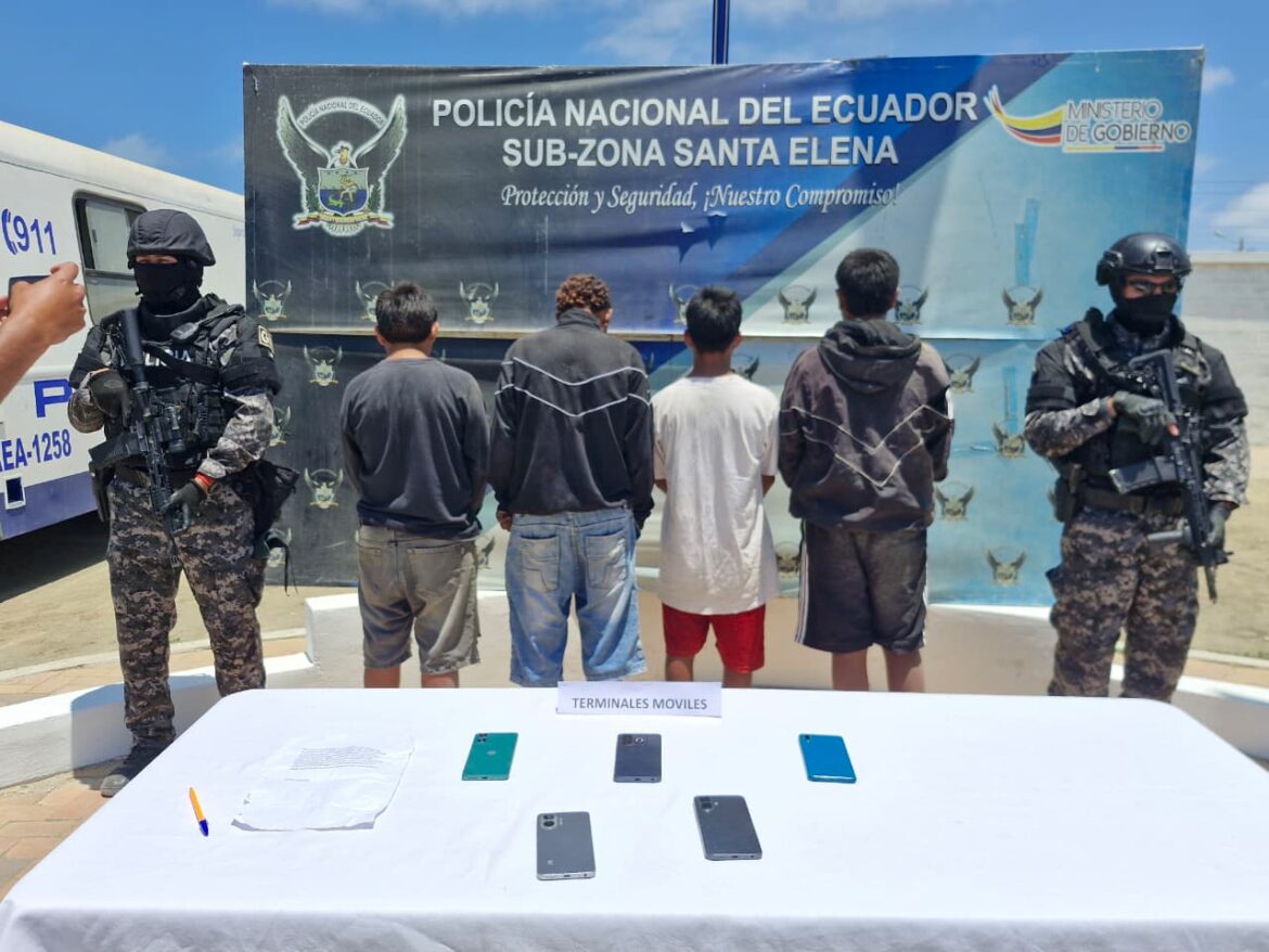 Seis personas fueron aprehendidas por presunta extorsión en La Libertad